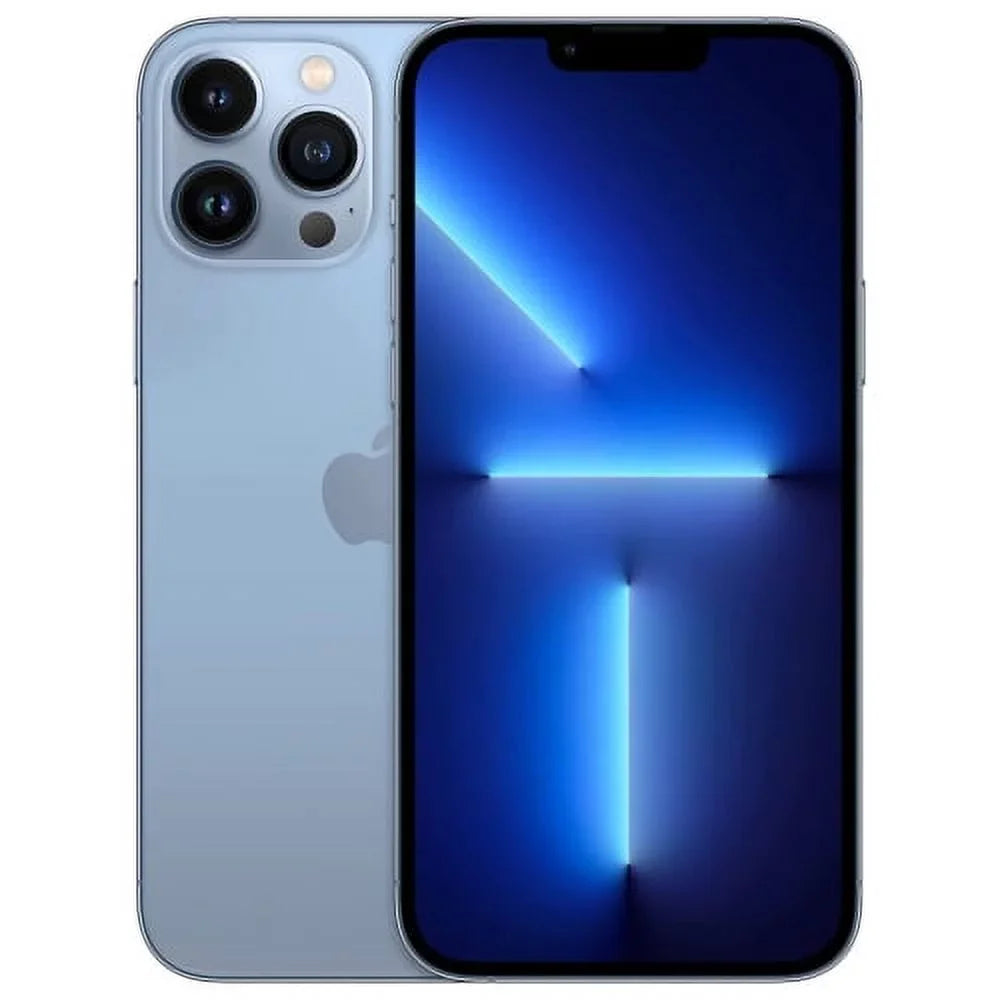 Pre-Owned Apple iPhone 13 Pro 256GB GSM Unlocked T-Mobile AT&T 5G (2021) - Sierra Blue Refurbished - Fair