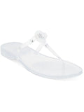Karl Lagerfeld Paris Womens Wylda Embellished Flip-Flop Thong Sandals