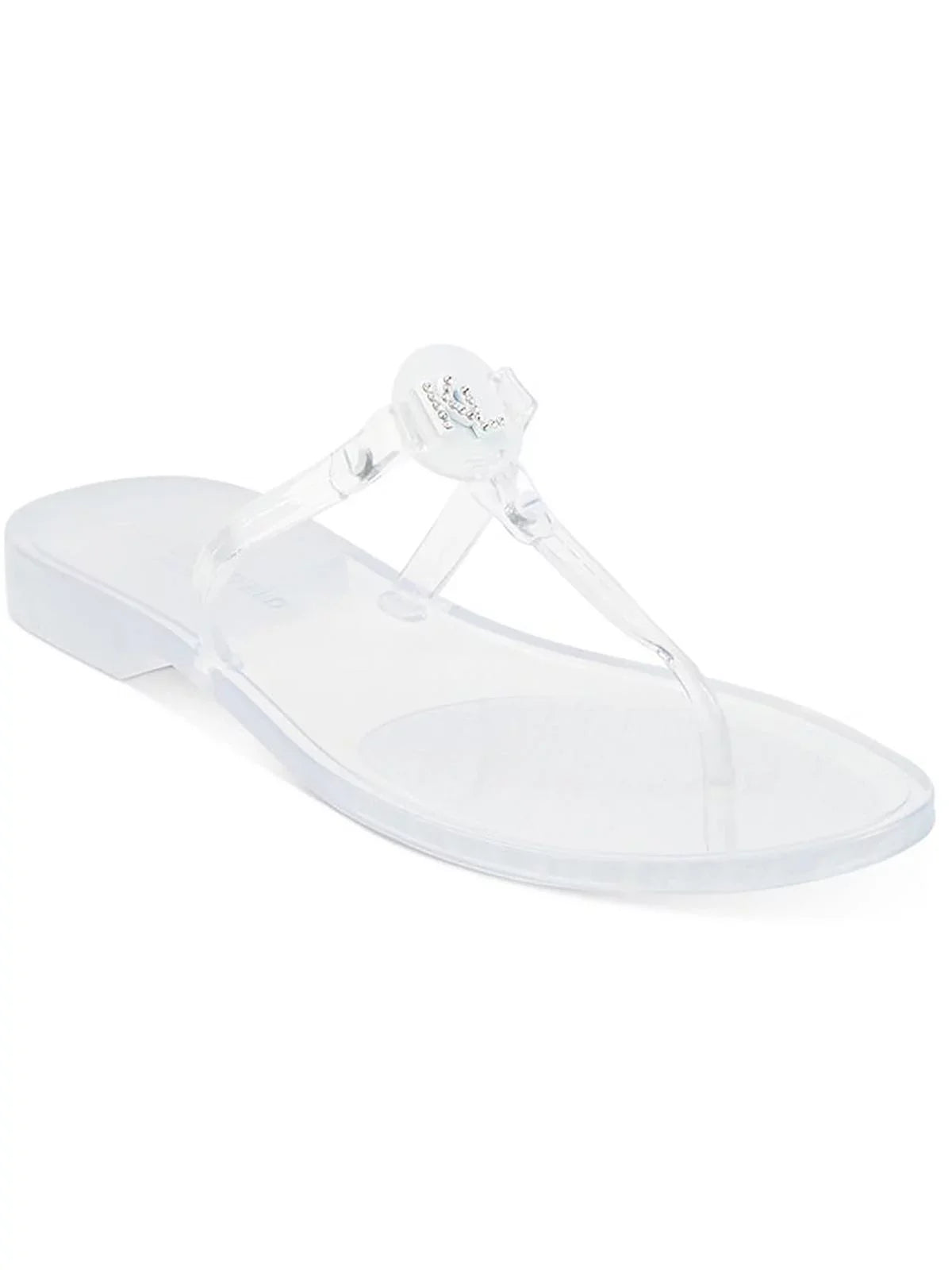 Karl Lagerfeld Paris Womens Wylda Embellished Flip-Flop Thong Sandals
