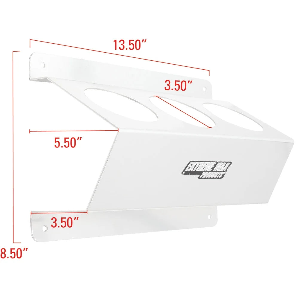 Extreme Max 5001.6254 Wall-Mount Aluminum Aerosol Storage Shelf Enclosed Trailer Shop Garage Storage - 3-Can Capacity, Silver