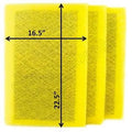 RAYAIR SUPPLY 18x25 Replacement Filter Pads with MicroPower Guard Air Cleaner 18x25 Refills (3 Pack)