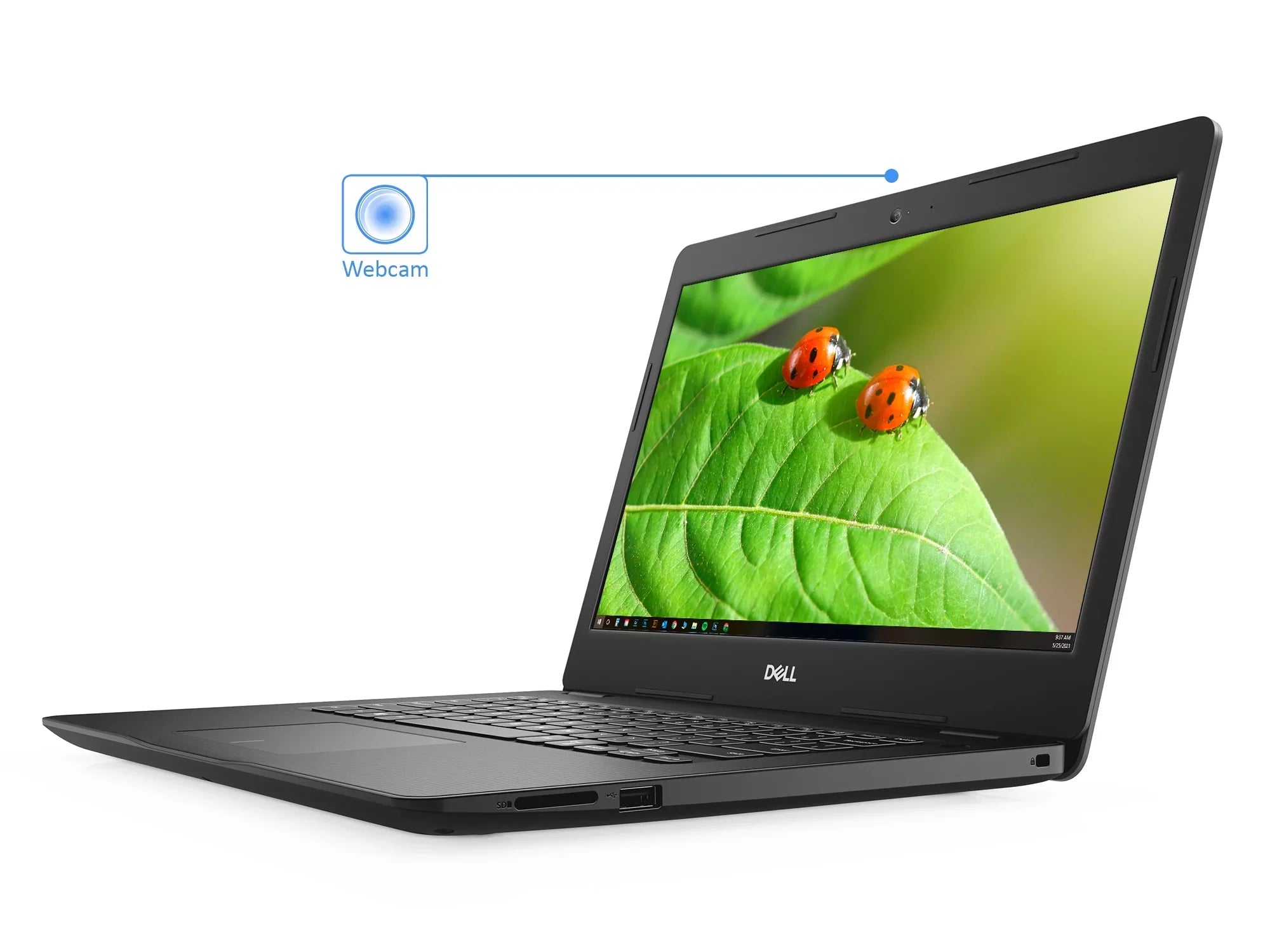 Dell Inspiron 3493 Laptop, 14" FHD Display, Intel Core i5-1035G4 Upto 3.7GHz, 16GB RAM, 512GB NVMe SSD, HDMI, Card Reader, Wi-Fi, Bluetooth, Windows 10 Home