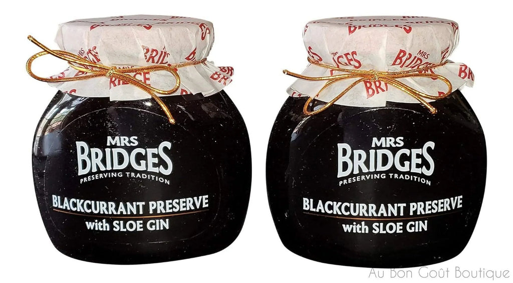Set 2 Jars Blackcurrant Preserves With Sloe Gin Imported From 12 Oz Each