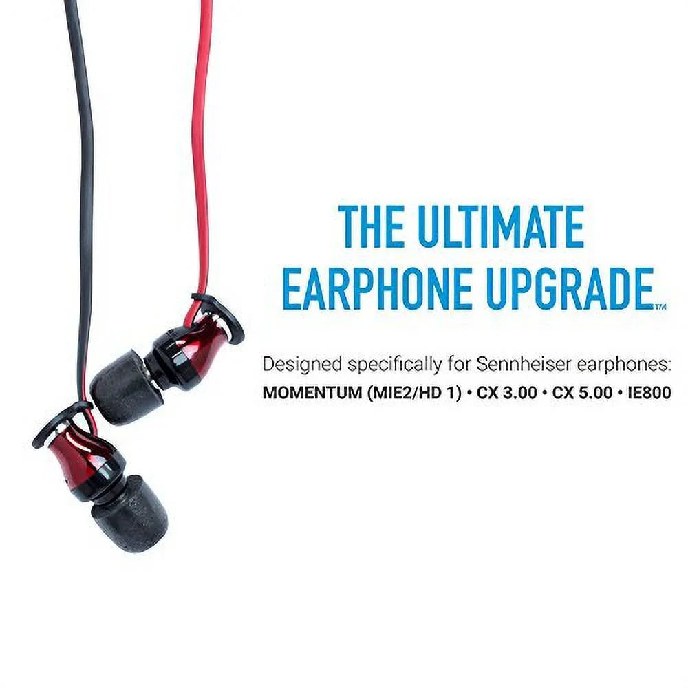 Comply Isolation Noise Cancelling Memory Foam Earphone Tips Sennheiser HD1 Momentum MIE2, IE 800 S, CX 3.00, 5.00 and 7.00BT, Premium Replacement Earbud Tips, Comtable Secure Fit(Large,3 Pairs)
