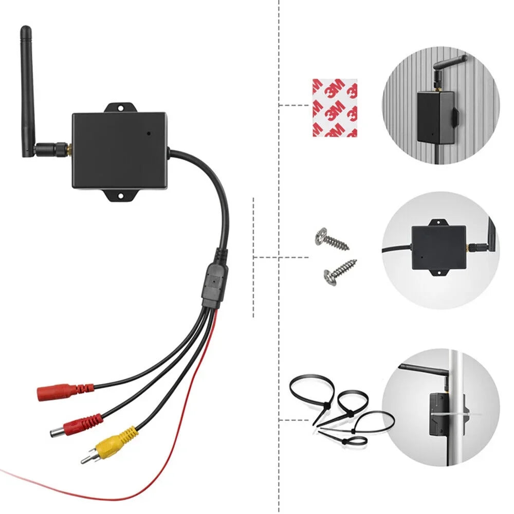 Easy Wireless Car Reversing Camera AV to Wifi Transmitter Module - Stable Signal, 50m Range - Optimal Rear View Camera