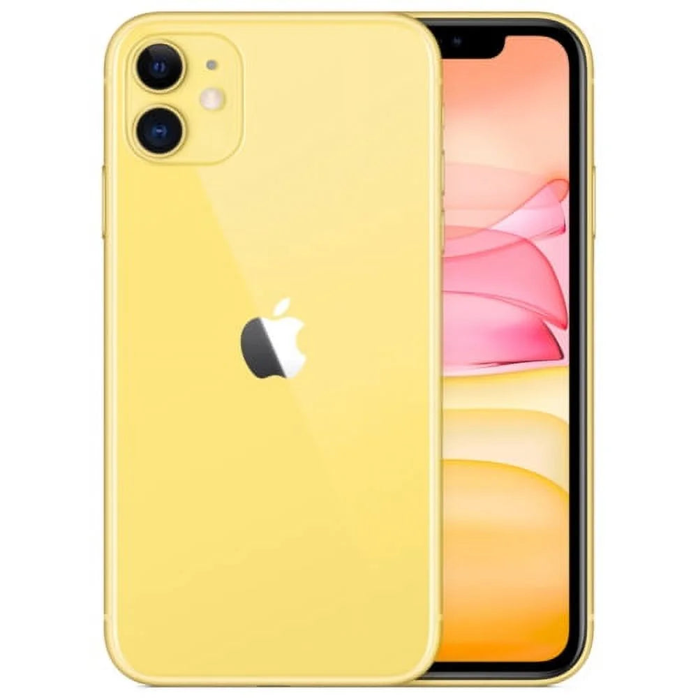 Restored Apple iPhone 11 64GB Verizon GSM Unlocked T-Mobile AT&T 4G LTE Smartphone Yellow (Refurbished)