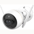 Outdoor Security Camera Dual Lens 1080P, Excellent Color Night Vision, Active Light & Siren Alarm with PIR Motion Detection, Proof, Two-way Talk, the First Dual Lens Security Camera(C3X)