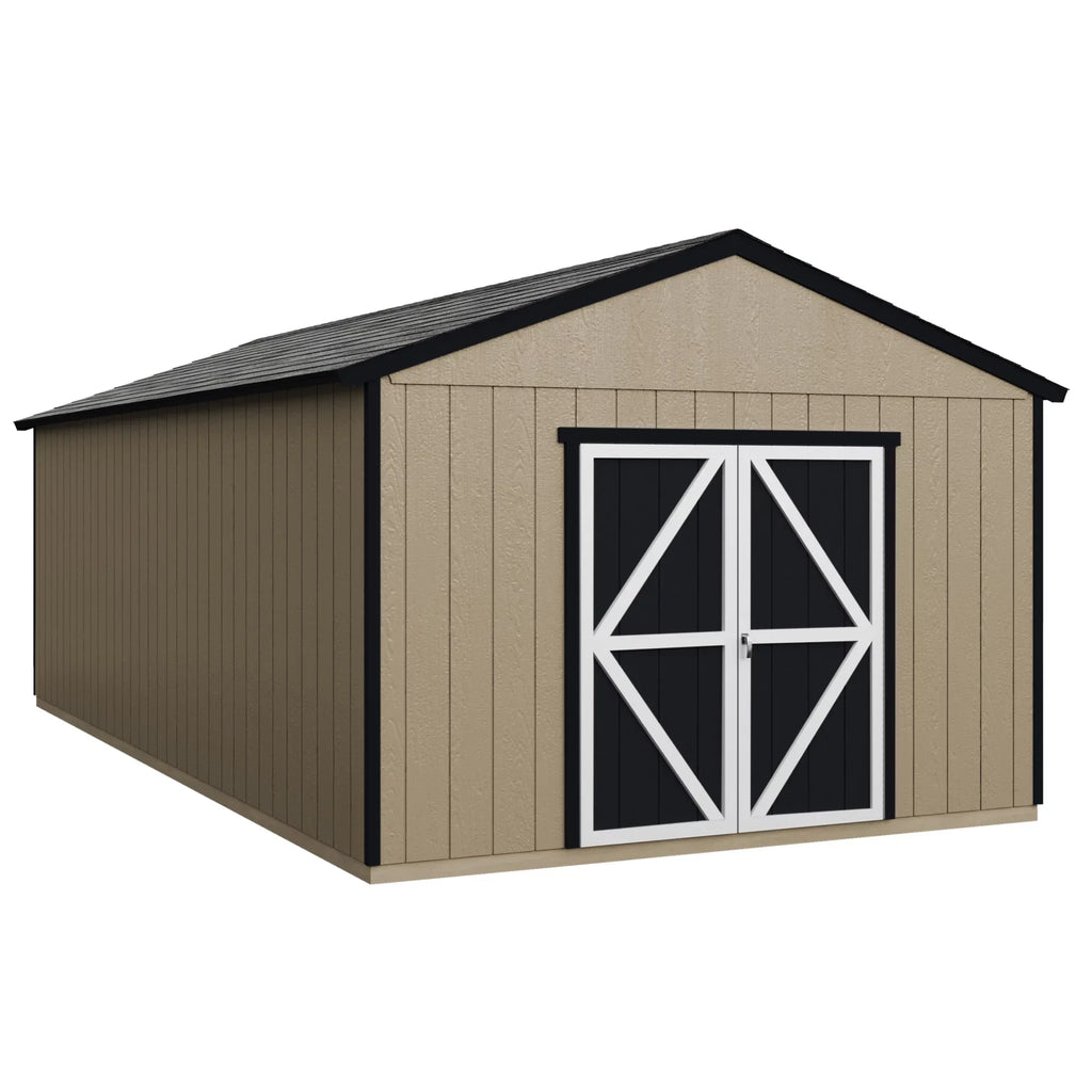 Handy Home Products Astoria 12 ft. x 24 ft. Wood Storage Shed
