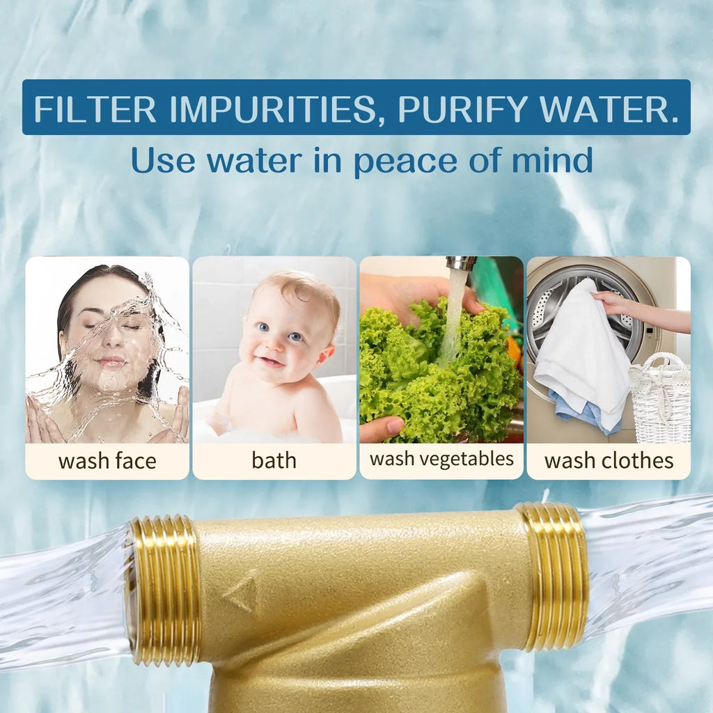 Watflow Spin Down Sediment Filter, Whole House Water Filter, Sediment Water Filter, Home Water Filter, 100 Micron