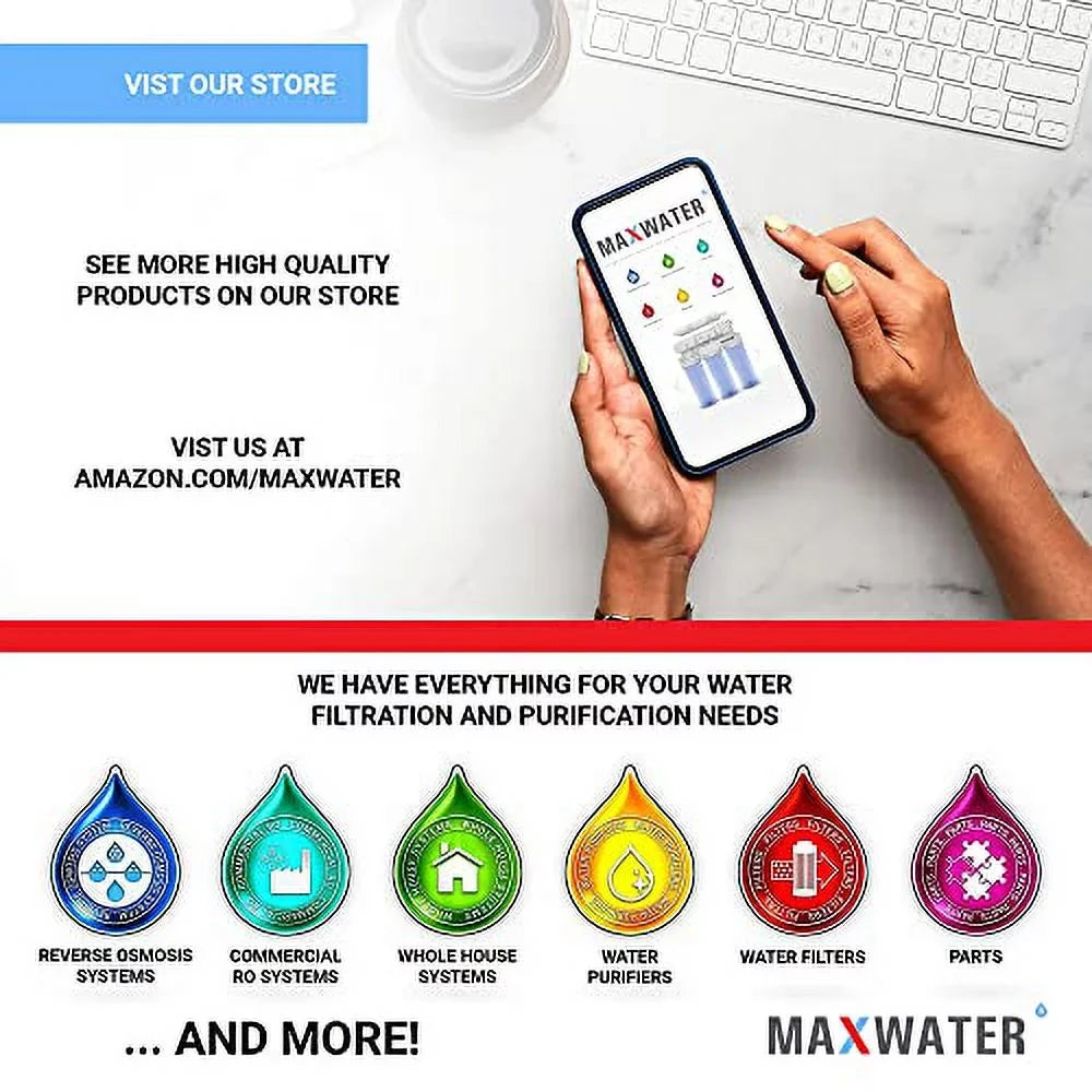 Standard 10"X2.5" String Sediment Water Filter (5 Micron), Hard Well, Whole House, WVO Biodiesel, With Standard RO Reverse Osmosis Systems, WH Systems