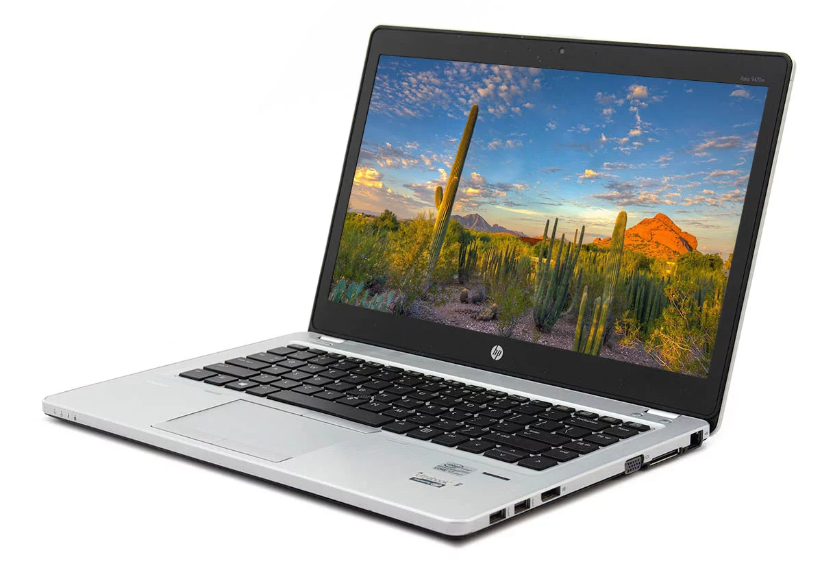 Restored HP EliteBook Folio 9470M 14" Intel Core i5-3437U 1.9GHz 16GB 320G SATA Windows 10 Professional (Refurbished)