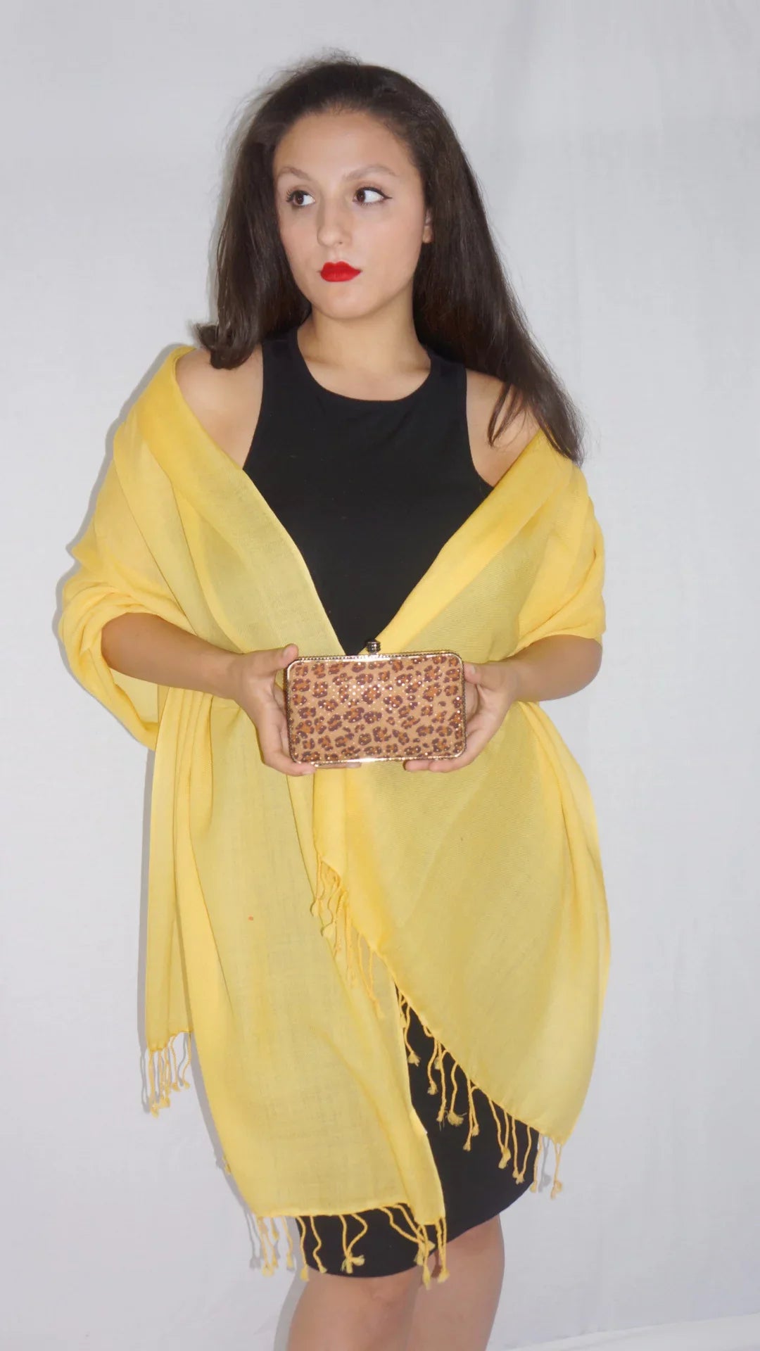 Fancy Shawl/Sheer Shawl/Summer Shawl/Water Pashmina Shawl/Light weight Shawl/Evening Shawl/Pashmina Shawl/Scarf/Scarves (Marigold Yellow Regular Shawl)