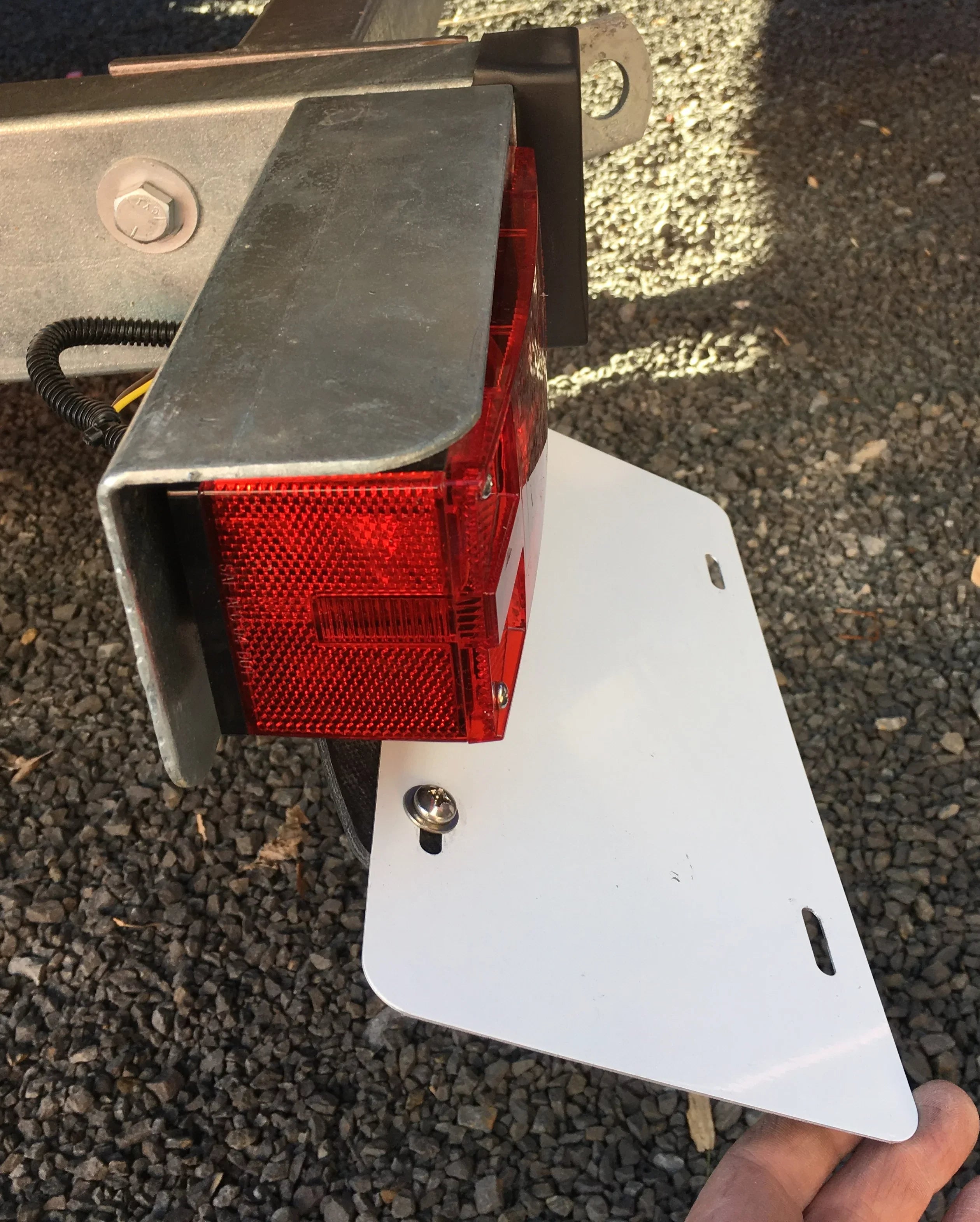 SurePlate TM Trailer/Truck EM16001 Rubber License Plate Holder Bracket, Economy-Max