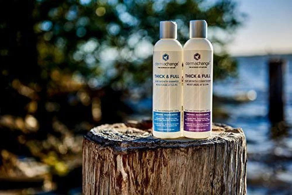 DermaChange Shampoo and Conditioner Set Hair Growth with Vitamins -8 Oz
