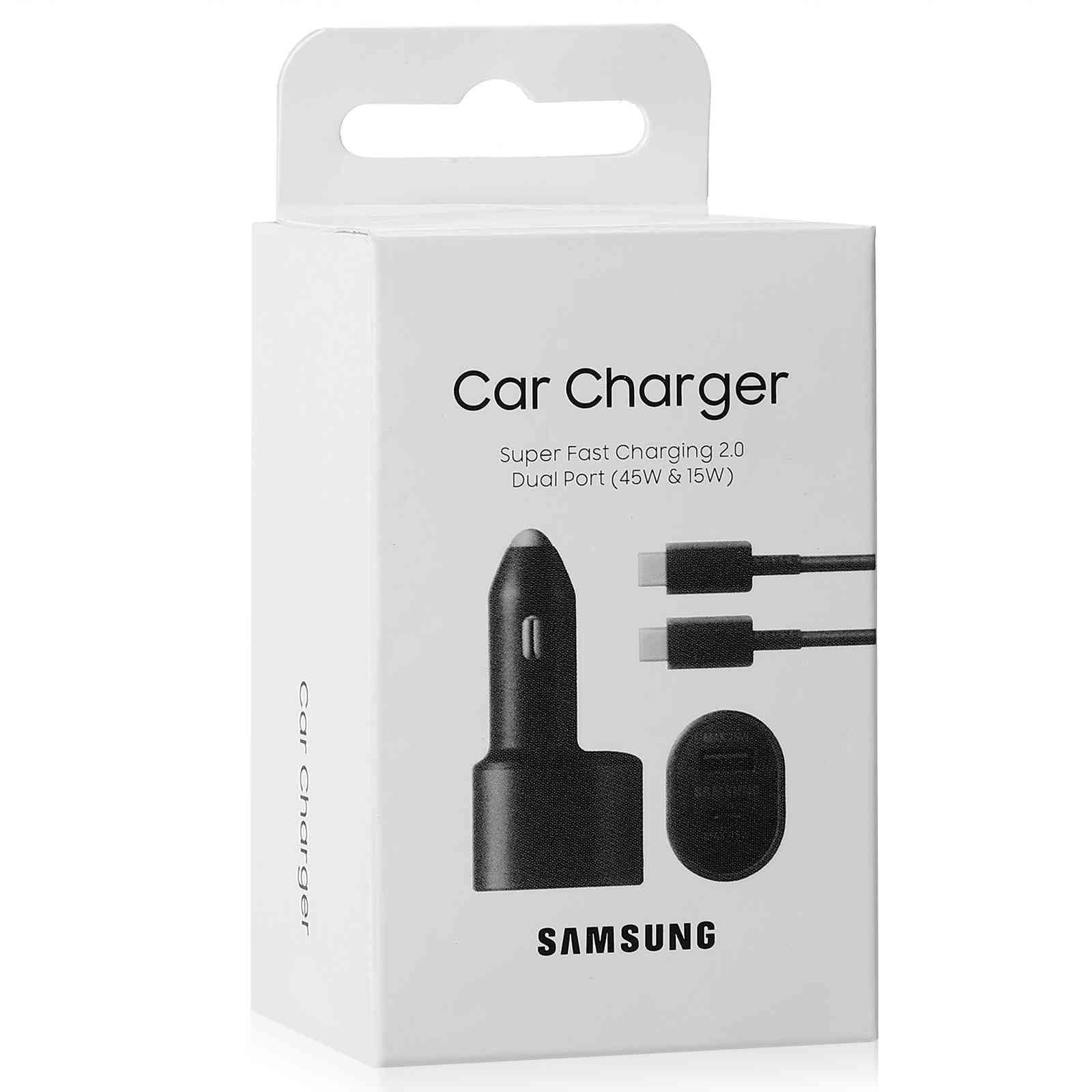 Super Fast Dual Car Charger Usb (45W+15W) Two Ports EP-L5300 Black Lenovo Legion Y700 (2023)