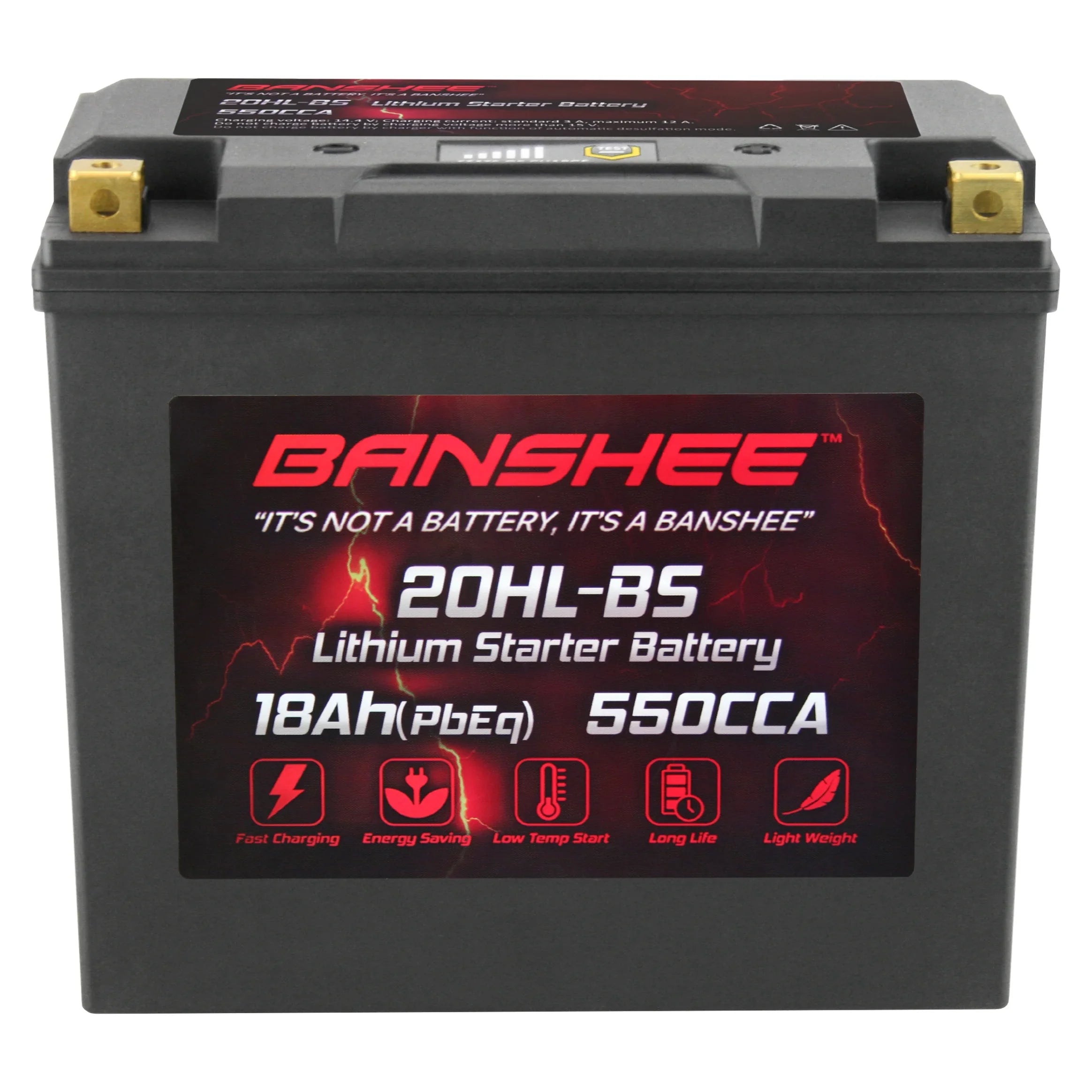 Banshee 20L-BS LiFePO4 Motorsports Battery with Yamaha XV1700A Road Star 2004 to 2007