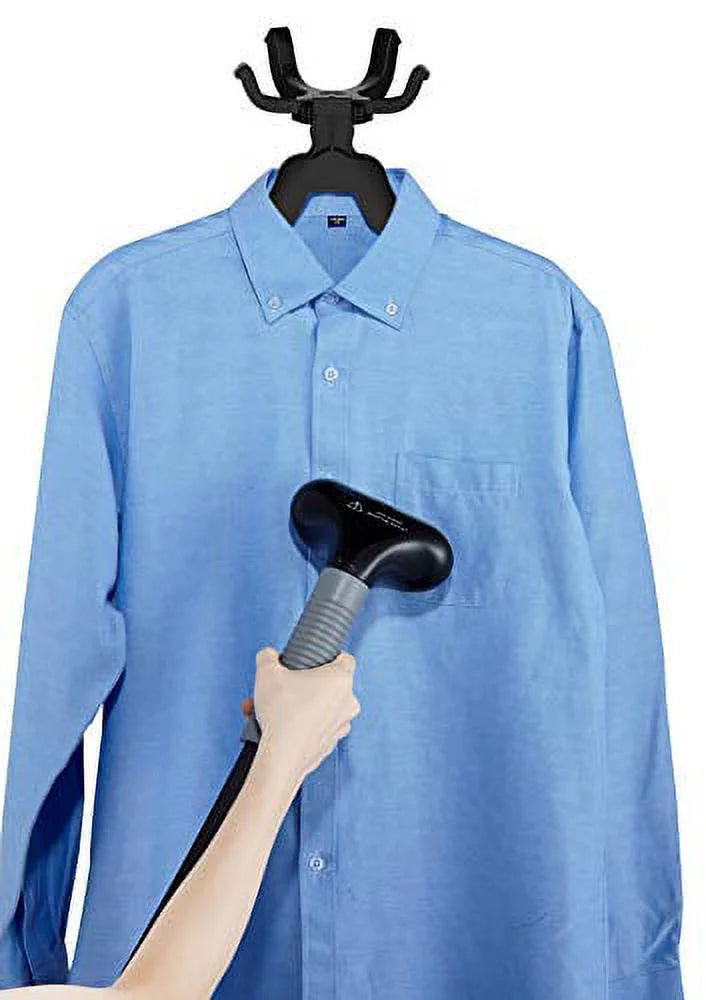 SALAV GS34-BJ 1500W Standing Full-Size Garment Steamer with 360 Swivel Multi-Hook Hanger and 4 Steam Settings, Black