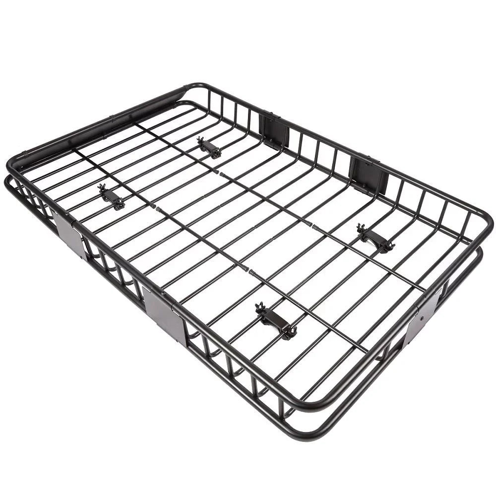 Jeremywell Universal 64"x 39"x 6" 150 LB Capacity Roof Rack Cargo Basket Extension Car Top Luggage Holder Carrier SUV Truck Cars