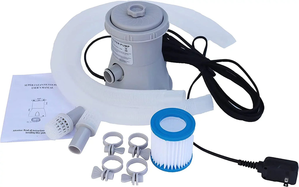 INTSUPERMAI Electric Swimming Pool Filter Pump Water Cleaning Tool Above Ground Pools