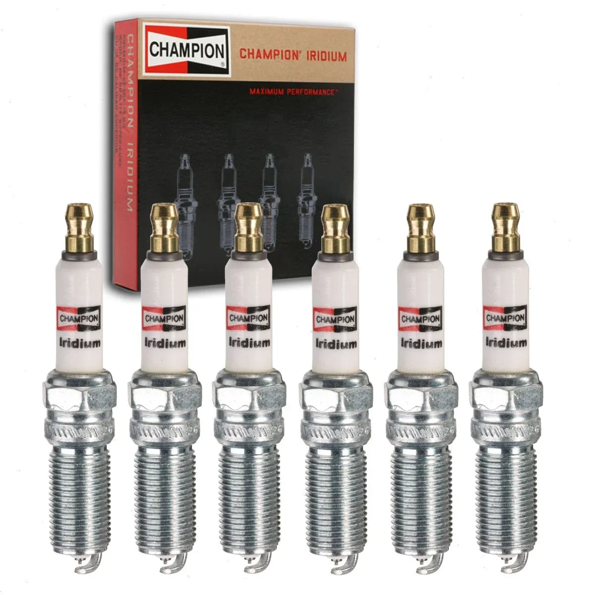 6 pc Champion Iridium Spark Plugs Suitable with Ford F-150 2.7L 3.5L V6 2011-2020