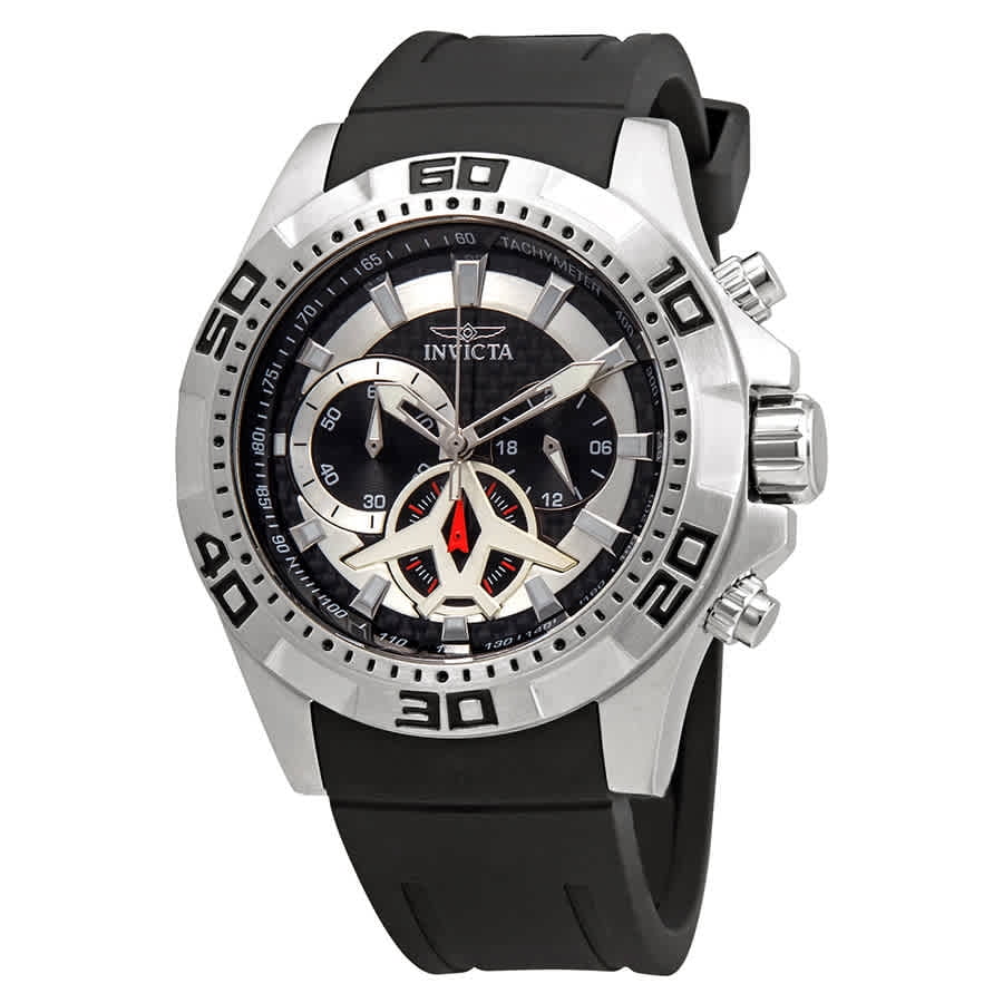 Invicta Aviator Multi-Function Black Carbon Fiber Dial Men's Watch 21735