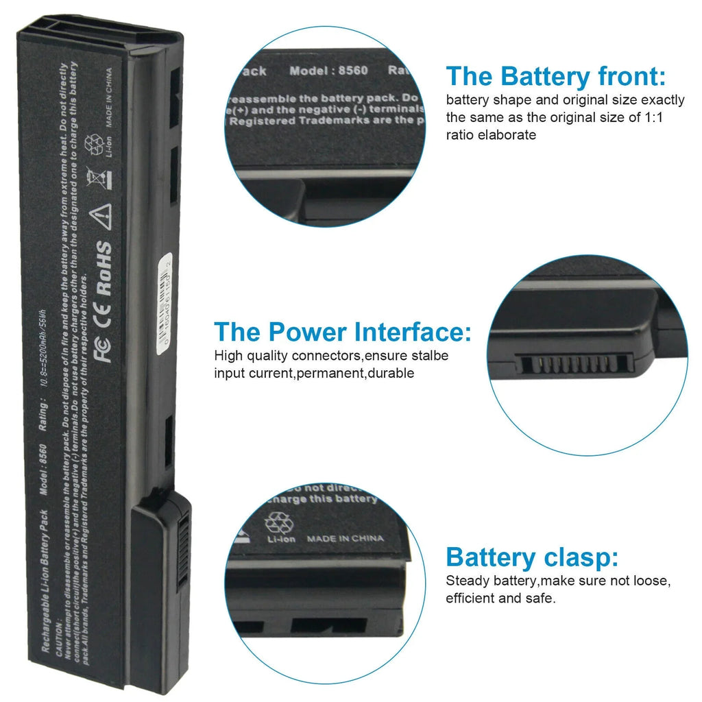 Battery For HP ProBook 6360b,ProBook 6460b,ProBook 6465b,ProBook 6470b,ProBook 6475b,ProBook
