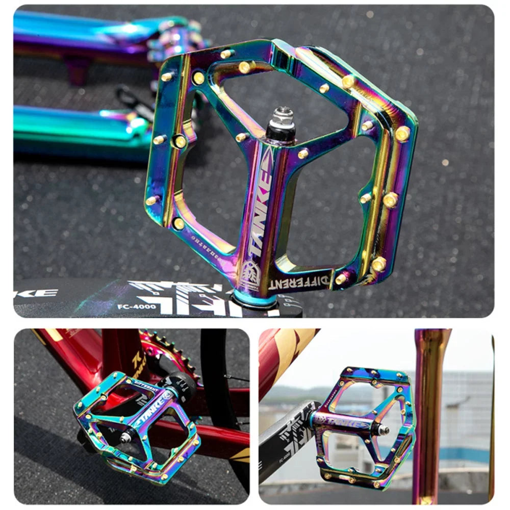 Nebublu Colorful Cycling Road Bike Pedals, Non-slip Aluminium MTB Bike Pedals - Perfect Adventures!