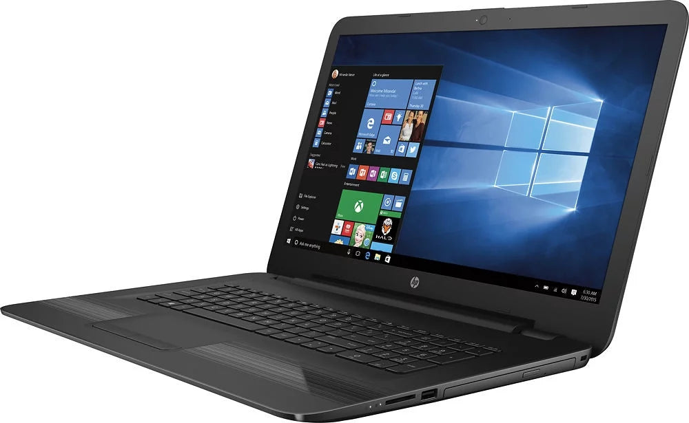 HP 17-x116dx - Core i5 7200U / 2.5 GHz - Windows 10 Home - 8 GB RAM - 1 TB HDD - DVD-Writer - 17.3" 1600 x 900 (HD+) - HD Graphics 620 - textured linear gradient grooves in black - kbd: US