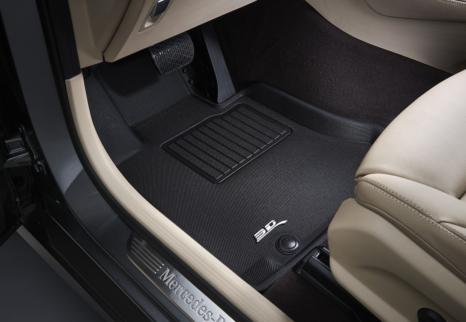3D MAXpider KAGU Floor Mat (BLACK) Suitable with SUBARU FORESTER 2019-2024 - Front Row
