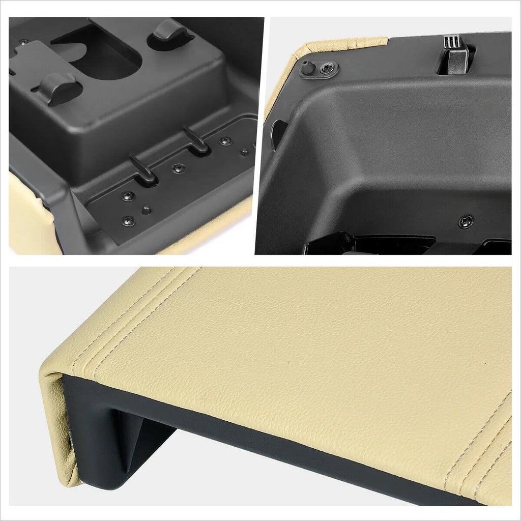 Teledu Beige Center Console Top Lid Repair Kit Armrest Latch Shield For Ford Lincoln