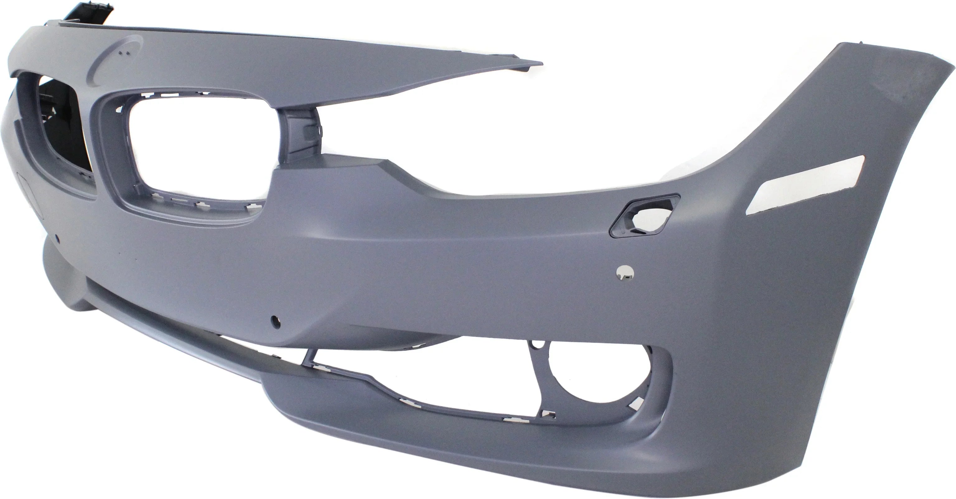 Front BUMPER Coating For BMW 3-SERIES 2012-2015 Primed STD Type with HLW PDC Holes/Cam Sedan/Wagon