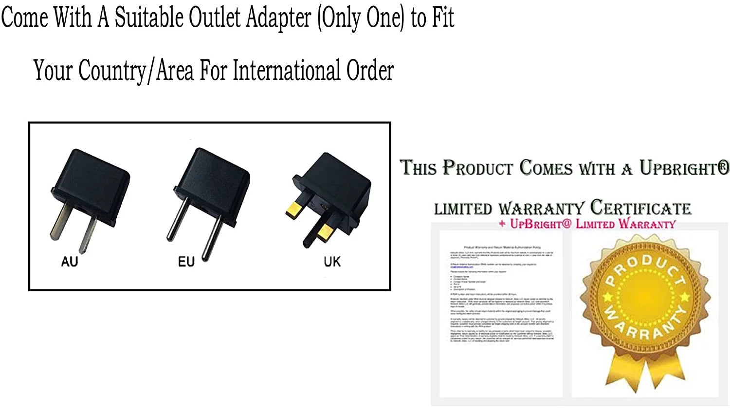 UPBRIGHT Adapter For HR/HRT Hall Research UV4-S UV8-S Video Phantom Power UTP Splitter / Extender Power Supply Cord Cable PS Charger