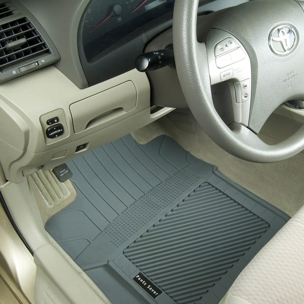 PantsSaver Custom Fits Car Floor Mats Dodge Grand Caravan 2019, 4 pc, All Protection vehicles, Heavy Duty Plastic,Gray