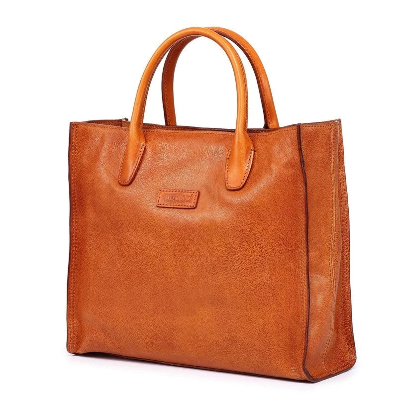 Old Trend Genuine Leather Aspen Leaf Tote Bag Black