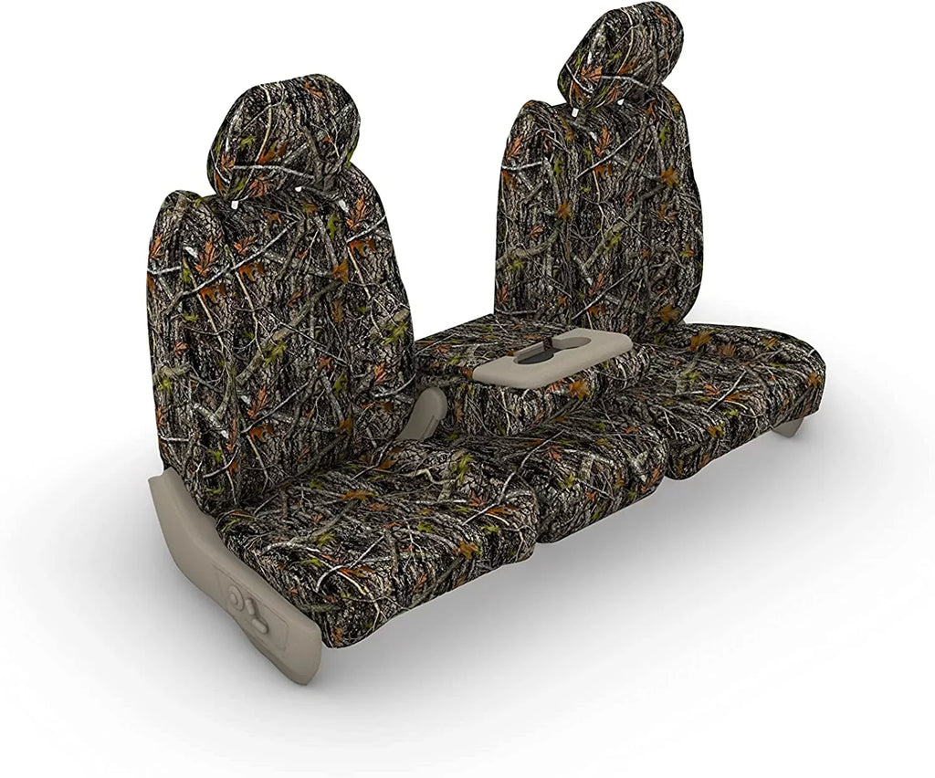 D1334 with 2013-2019 and 2020 Classic Dodge Ram 1500-3500 Cab Front 40/20/40 with opening console with 3 cupholders, 20 section does not open. In NCLC Camouflage Endura
