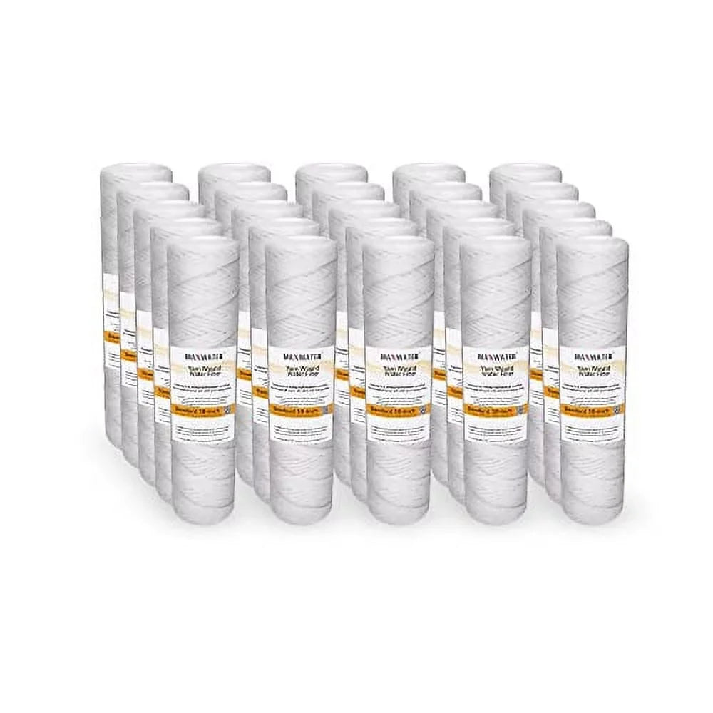 Standard 10"X2.5" String Sediment Water Filter (5 Micron), Hard Well, Whole House, WVO Biodiesel, With Standard RO Reverse Osmosis Systems, WH Systems