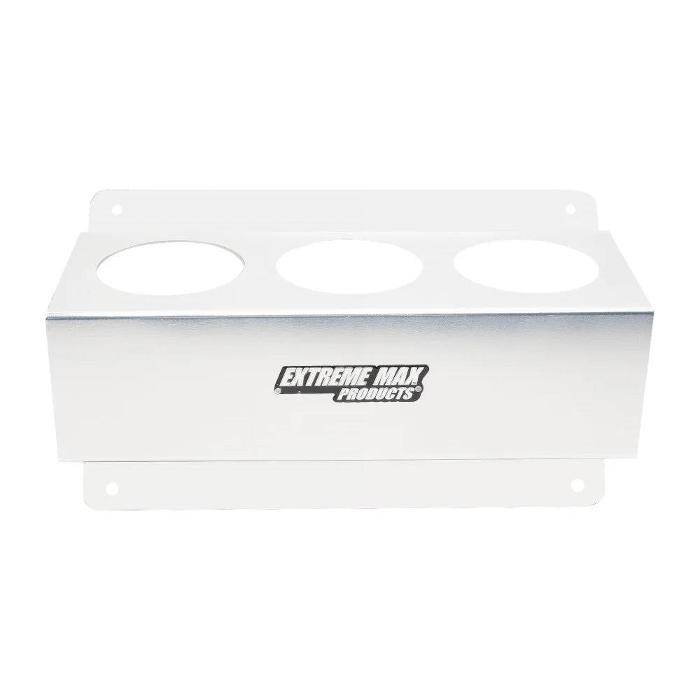 Extreme Max 5001.6254 Wall-Mount Aluminum Aerosol Storage Shelf Enclosed Trailer Shop Garage Storage - 3-Can Capacity, Silver