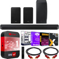 Samsung HW-Q900A 9.1.4ch Surround Sound Wireless Home Theater Bundle 7.1.2ch Dolby Atmos /DTS:X Soundbar + Swa-9500S 2.0.2ch Rear Speaker Kit + Subwoofer + Extended Wrap + 2 Deco Gear HDMI Cables