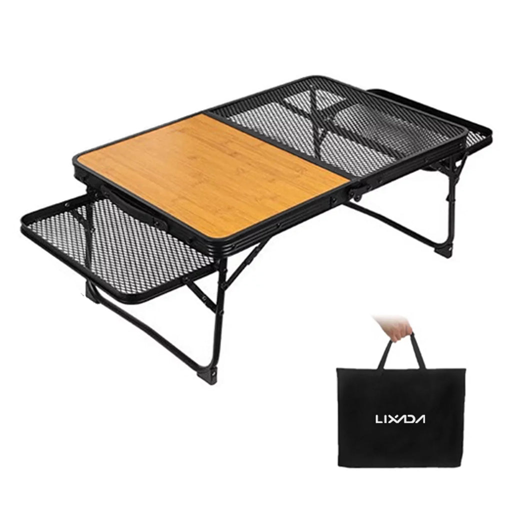 Dcenta Folding Table, Portable and Lightweight Camping Picnic Cooking Station, Food Prep Table Cooking
