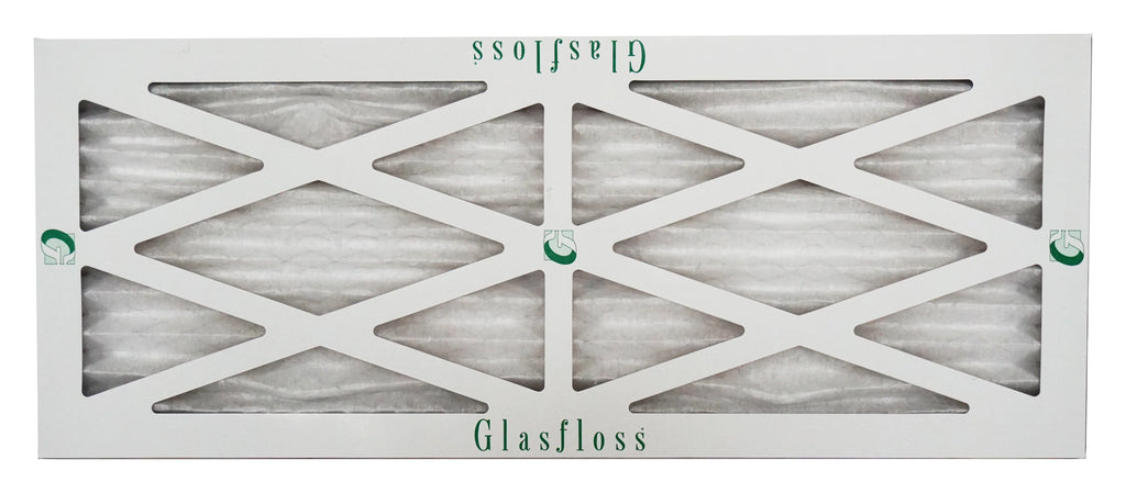 Glasfloss 13x25x1 - MERV 10 -Qty:12 - Furnace Air Filter - Made in USA (Actual Size: 12.5 x 24.5x7/8 inch)