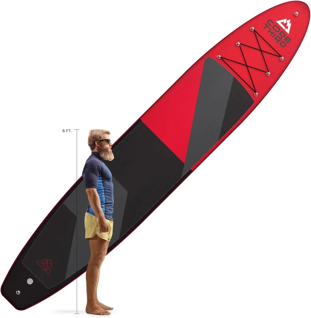 Core Third Tahoe 13'6" Inflatable Paddle Board Beaches and Lakes with Complete SUP Kit