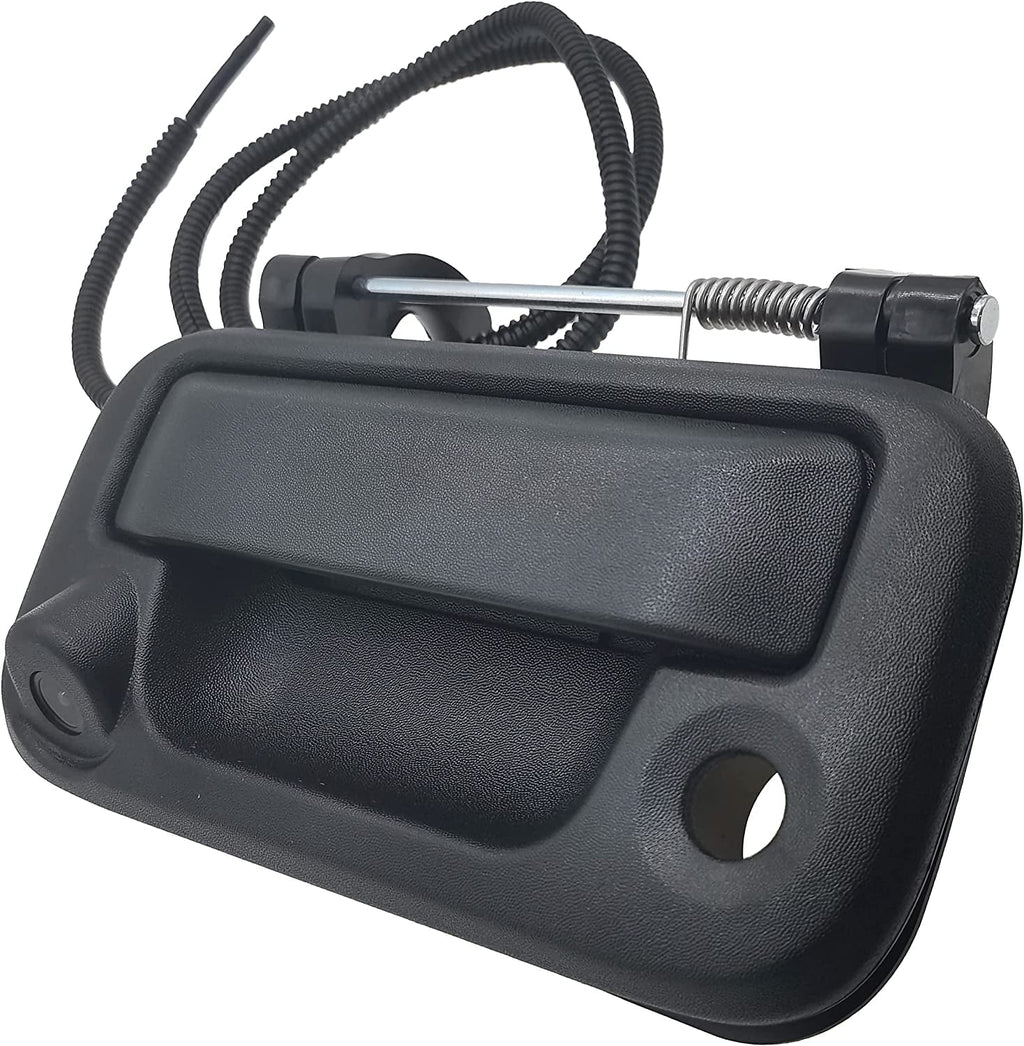 Tailgate Handle with Camera, OE: #8L3Z-9943400-AC, with Ford F150, F250, F350, F450, F550 (Black)
