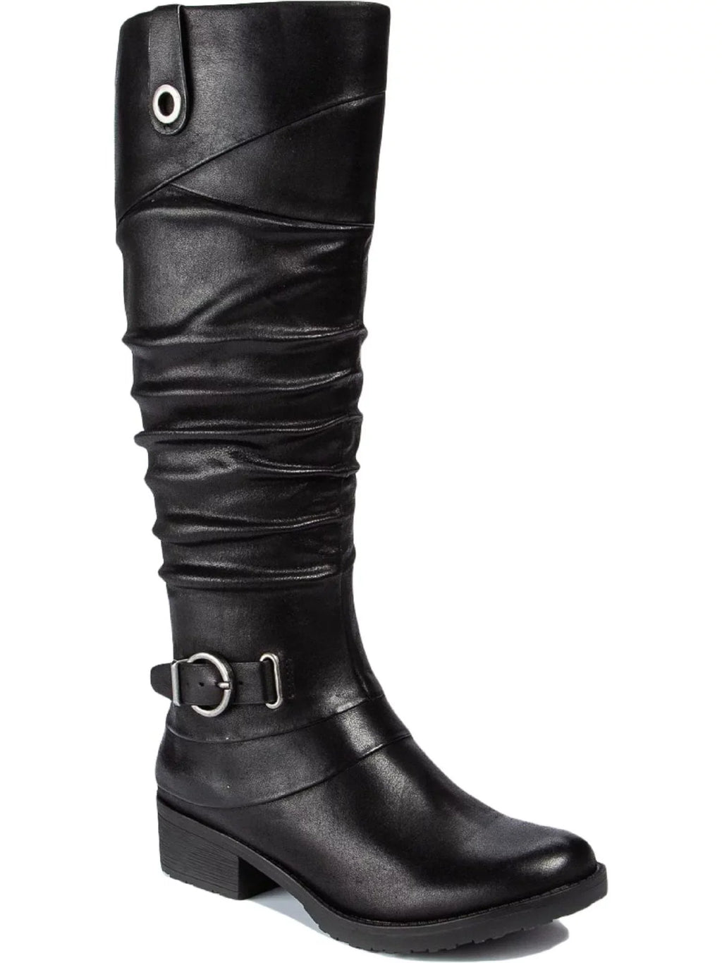 BARETRAPS Womens Black Stretch Gore Side Pull Tab Latch Accent Cushioned Onika Round Toe Block Heel Zip-Up Boots Shoes 11 M