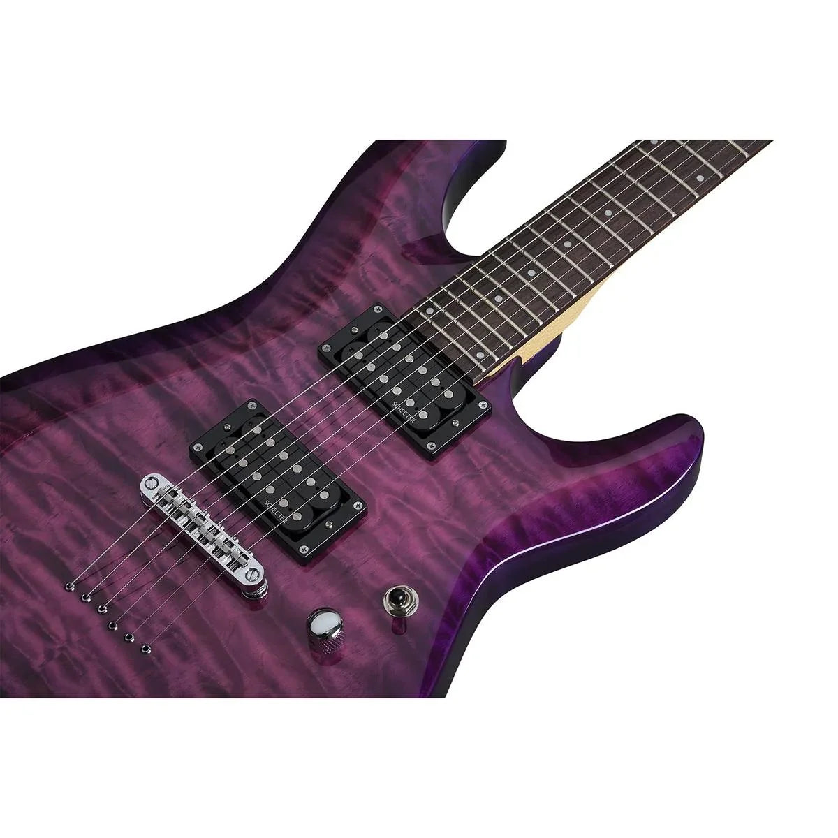 Schecter C-6 Plus Electric Guitar (Electric Magenta)