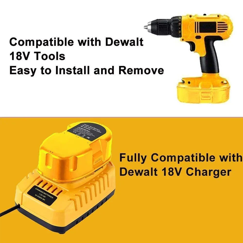 2Packs 4.0Ah DC9096 Batteries with Dewalt 18v Battery XRP DC9098 DC9099 DC9096 DW9098 DW9099