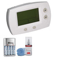 Honeywell TH5220D1029 Focuspro 5000 Non-Programmable 2 Heat and 2 Cooling Thermostat - Kit with 4 AA Batteries