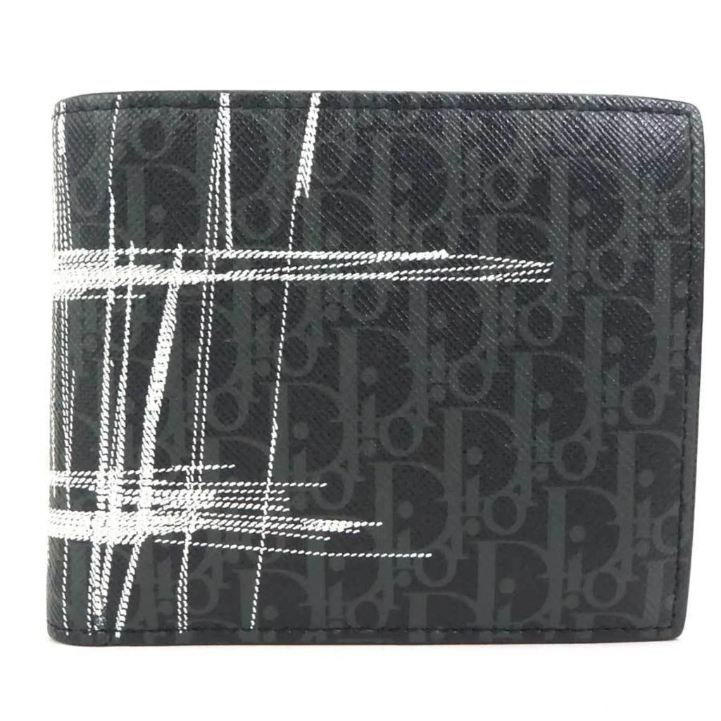 Pre-Owned Dior Homme DIOR HOMME folio wallet leather black series men (Good)