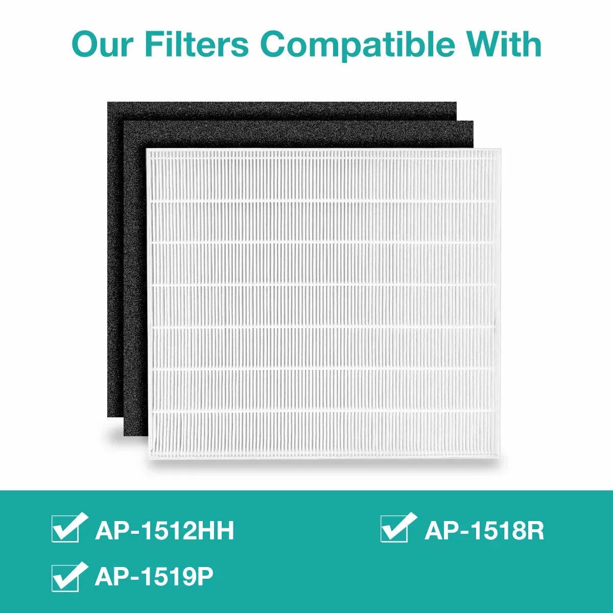 True HEPA Replacement Filter Coway AP1512HH Air Purifiers 3304899 2 Pack