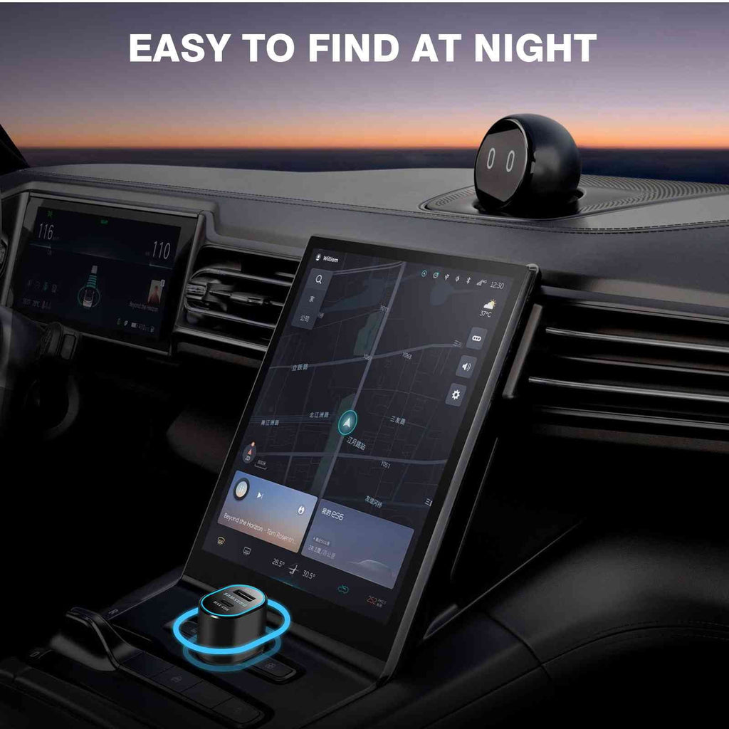 Super Fast Dual Car Charger Usb (45W+15W) Two Ports EP-L5300 Black Lenovo Legion Y700 (2023)