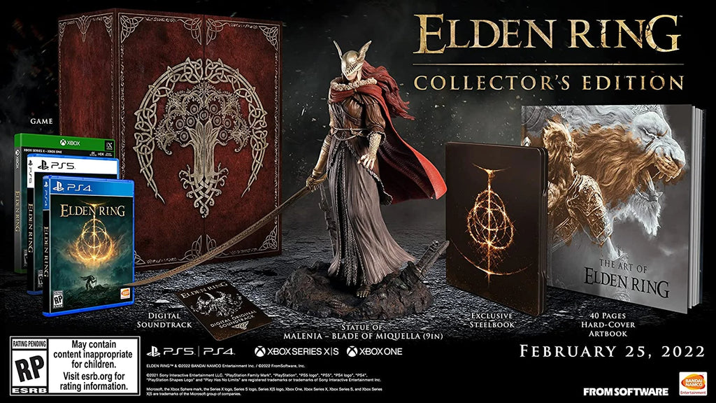 Elden Ring Collector's Edition, Bandai Namco, Xbox Series X,S, Xbox One, PlayStation 4, PlayStation 5